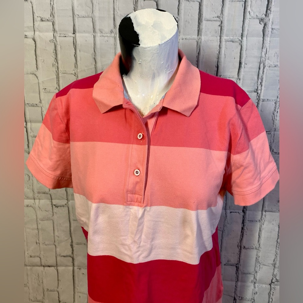 Tommy Hilfiger Pink Striped Polo Shirt